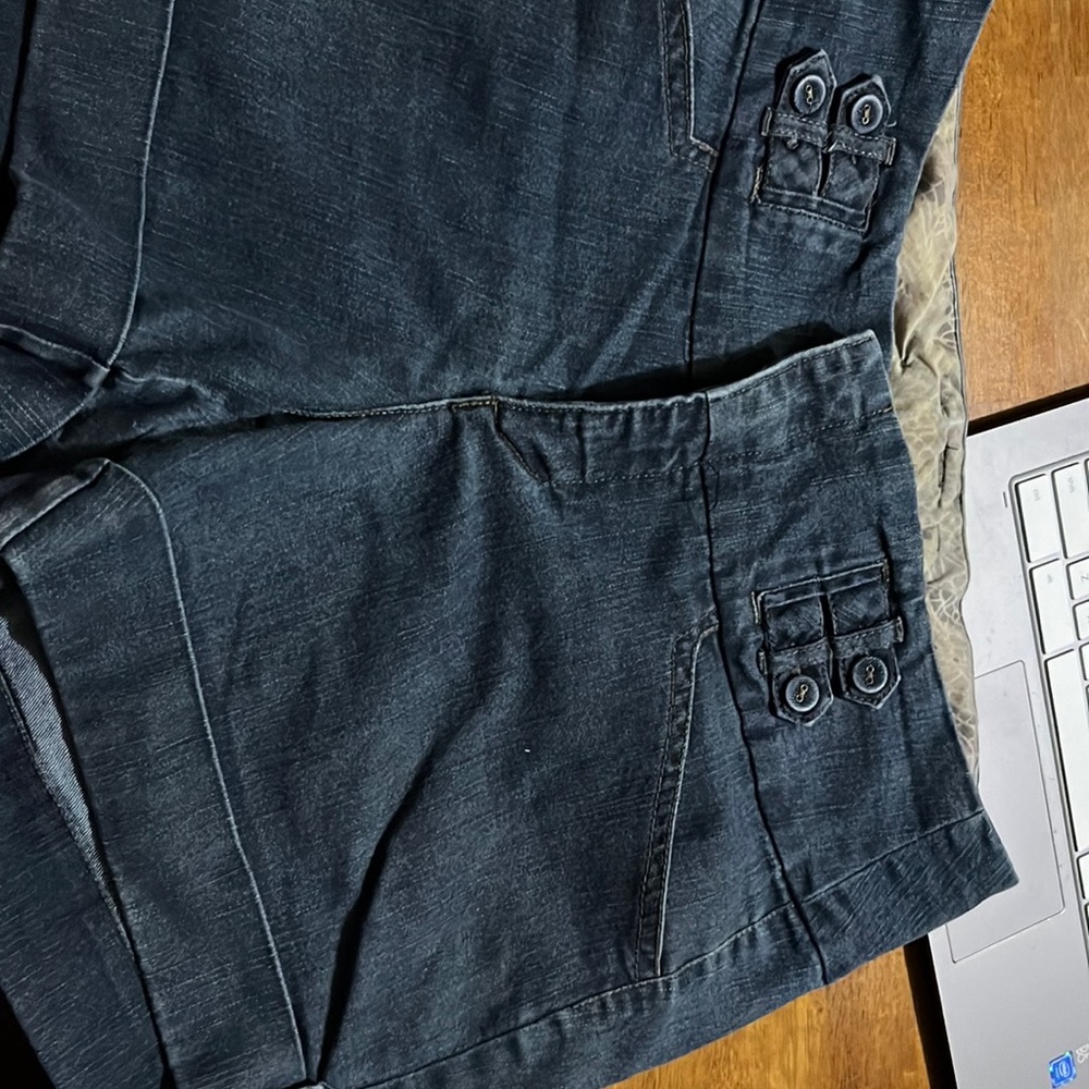 Blue jean shorts